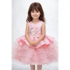 ARELYS - Vestido Niña Princesa Talla 10 Melón