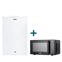 MABE - Combo Frigobar Convencional 93 Litros RMF04PRB0 +Horno Microondas 25 Litros HMM09PNJ