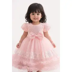 ARELYS - Vestido Niña Princesa Talla 6 Melón