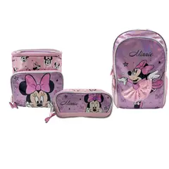 GENERICO - MOCHILA SET ESCOLAR MINNIE