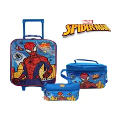 GENERICO - SET MALETA ESCOLAR DE SPIDERMAN