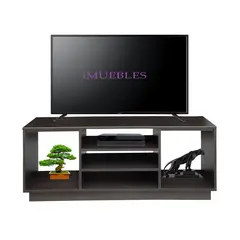 TEMEL - Mueble Rack TV 150 Centro Entretenimiento Wengue