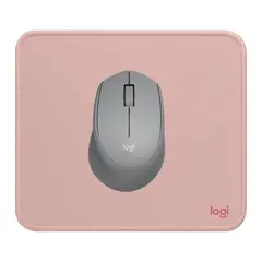 LOGITECH - MOUSE INALAMBRICO M280 GRIS Y PAD MOUSE 200X230 ROSADO