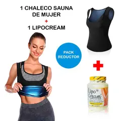 SM - Combo Faja Térmica Sweat Shaper Mujer + Crema Reductora Lipo Cream