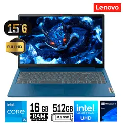 LENOVO - Laptop IdeaPad Slim 3 Intel Core i5-12450H Ram 16Gb SSD 512Gb 15.6" FHD TN Win11 Pro