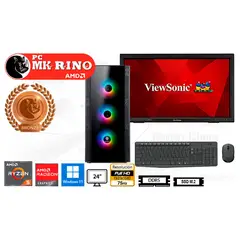 AMD - Computadora PC RX-260 Ryzen 5 8600G 16GB RAM 500GB SSD 24" Radeon 760M Pantalla Táctil