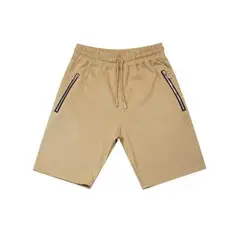DM DEXMEN - Short Dexmen Cierre Plateado Beige