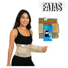 GENERICO - Faja Lumbosacra con Soporte de Silicona