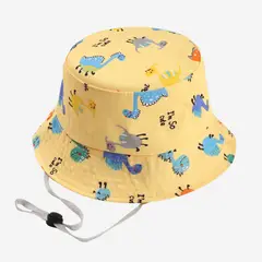 KAST PE - Bucket hat Raptor Amarillo 50cm Gorro playa niño 9 meses a 2 años