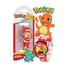 POKEMON - Reloj De Cuarzo Digital Pikachu Red Para Niños