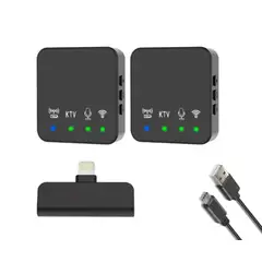 GENERICO - Micrófono Solapero Inalámbrico x2 Iphone R10