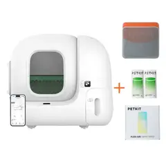 PETKIT - Arenero Automático PuraMax 2 Premium – Pack Completo con Accesorios