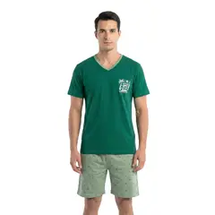 GENERICO - Pijama Caballero Surfer Green - Inga Pijamas