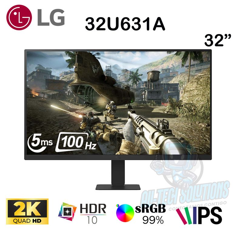 MONITOR PLANO 32U631A QHD 32 " IPS 100Hz 5Ms HDR10 USB-C