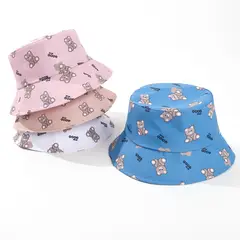 KAST PE - Bucket hat Kodiak Rosado 50cm: Gorro playa niña 9 meses a 2 años