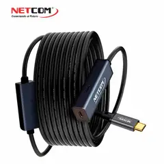 GENERICO - CABLE EXTENSION USB 3.2 GEN2 ACTIVA DE 10 MTS (5Gbps, 100W, 4K@60Hz) - NETCOM
