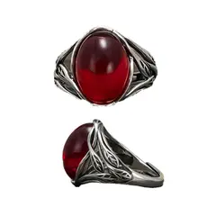 GENERICO - Anillo Ajustable Vintage Rojo