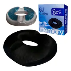 GENERICO - Cojín Dona Memory Foam Para Coxis Con Carbón Activo Y Gel