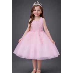 ARELYS - Vestido Niña Princesa Rosado Talla 6