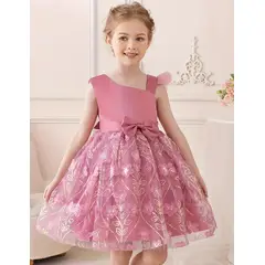 ARELYS - Vestido Princesa Niña Palo Rosa Talla 10