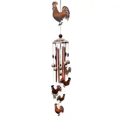 DANWEILE - Carillón de viento colgante para el hogar de metal y hierro-Pollo