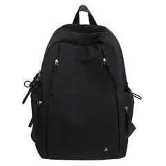 TIOZONEY - Mochila informal de color liso-Negro