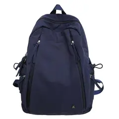 TIOZONEY - Mochila informal de color liso-Azul