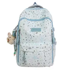 TIOZONEY - Mochila estampada de gran capacidad-Azul