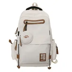 TIOZONEY - Mochila de gran capacidad-Blanco