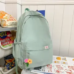 TIOZONEY - Mochila informal de color liso-Verde