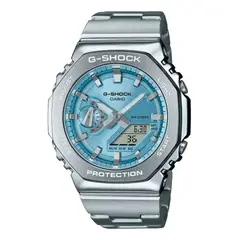 G-SHOCK - Reloj G Shock GM-2110D-2A Hombre Acero Plateado
