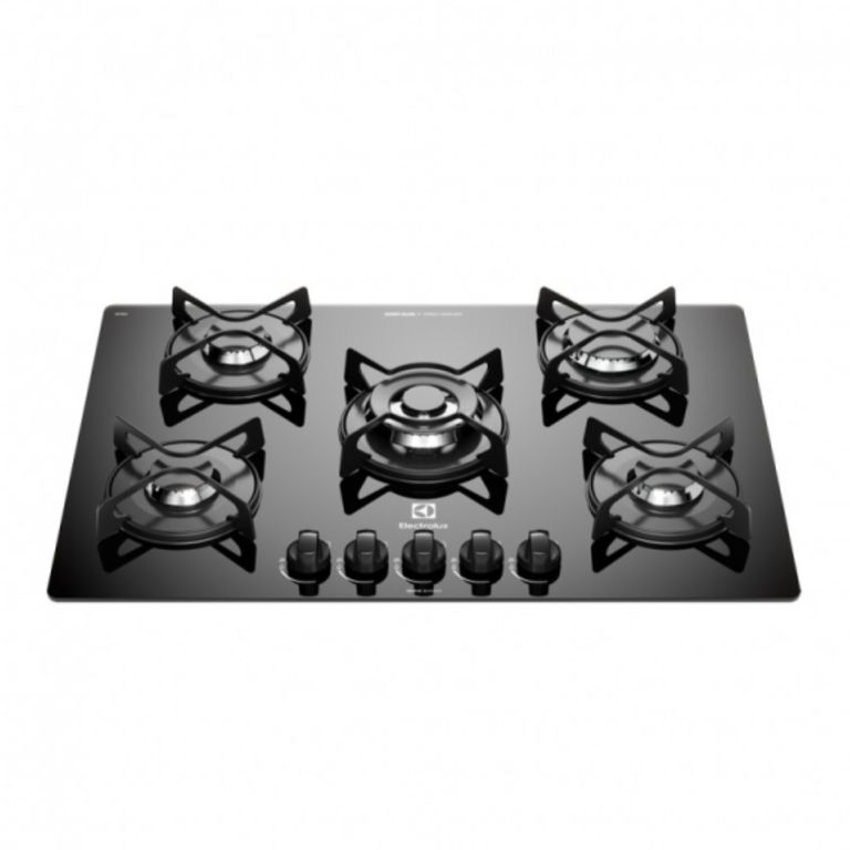 Cocina Empotrable ETGZ30T0EPUB 75 cm a Gas Vidrio Templado Negro