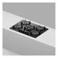 ELECTROLUX - Cocina Empotrable ETGZ30T0EPUB 75 cm a Gas Vidrio Templado Negro