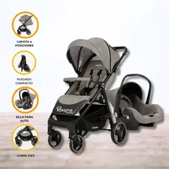 CARESTINO - Coche con Accesorios «KIEV» Gray