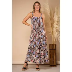 ARMA TU LOOK - ENTERIZO IPANEMA PALAZZO FLOREADO OVERSIZE