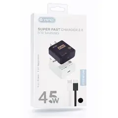 YI FEI - Cargador Con Cable Carga Rapida 45w Diseñado Para Samsung