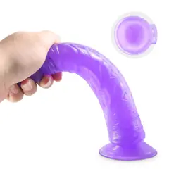 GENERICO - Dildo de silicona con ventosa de 21x4cm