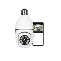 GENERICO - FOCO CÁMARA ESPÍA 360 GRADOS - BLANCO