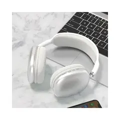 GENERICO - Audífonos Bluetooth 5.0 Vincha Inalámbrico Sonido Estéreo 360° P9 Blanco