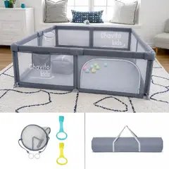 GENERICO - CORRALITO DE SEGURIDAD 200X180CM CON ACCESORIOS