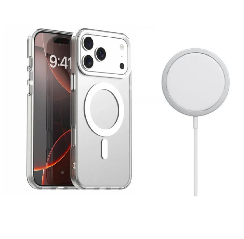 Case Magsafe con cargador inalambrico para iPhone 17 Pro Max