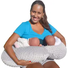 GENERICO - Cojin de lactancia doble gemelar o mellizos