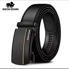 GENERICO - CINTURON DE CUERO BISON DEMIN NEGRO