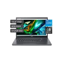 ACER - ASPIRE 5 A515-57-52U0 INTEL COREI5-12450H 8GB 512SSD 15.6 FHD WIN 11