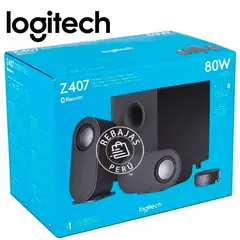 LOGITECH - Parlante 2.1 Z407 Bluetooth 80W Negro