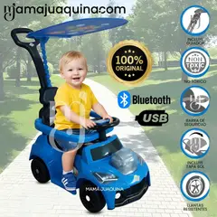 BABY - Correpasillo Guiador para Niños «ROBBIE» con Bluetooth Blue