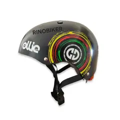 OLLIE - Casco KIDS - Negro Rasta