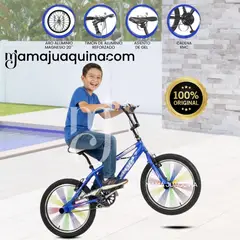 VORTEX - Bicicleta Acrobática Aro 20 «FREESTYLE» BMX Blue & White