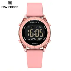 NAVIFORCE - Reloj Pulsera Curren NF7108 Para Mujer Pantalla Digital LCD