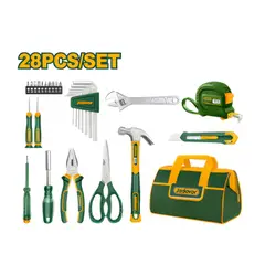 GENERICO - Juego de Herramientas Manuales de 28 Piezas Jadever JDHS1M28